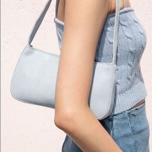 Brandy Melville blue suede purse